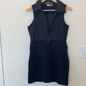 Athletic athletic tennis dress with quilted top and fleece esque interior bottom